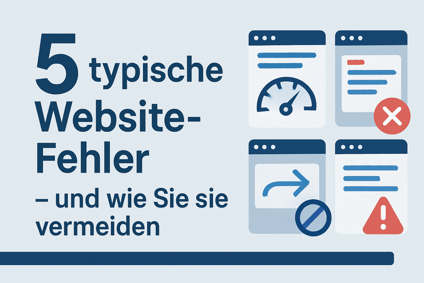 5 typische Website-Fehler